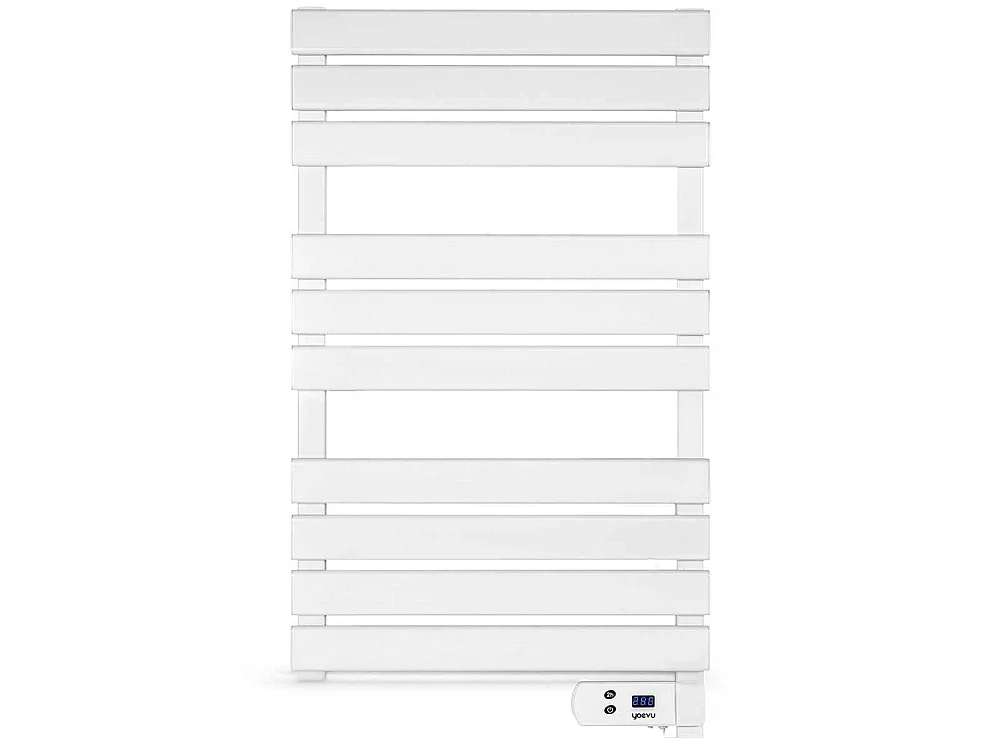 YOEVU - Toallero eléctrico bajo consumo 500W, 2 Modos y Temporizador, Pantalla LED