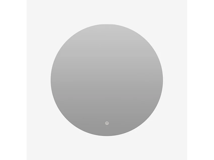Miroir de salle de bain rond 70cm design rétroéclairé lumières LED Rotorua L