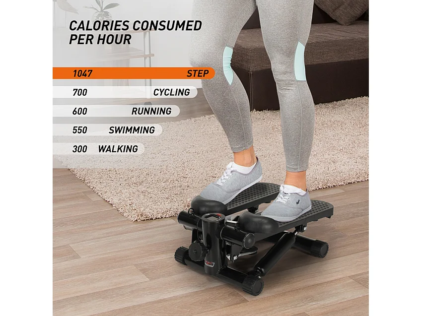 Stepper mini pedaliera fitness gambe glutei fianchi cellulite Heviz