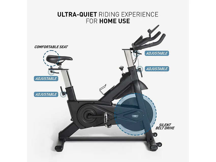 Bicicleta estática fit bike volante de inercia 18 kg profesional Athena