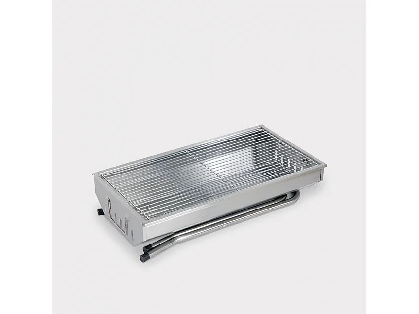 Parrilla de barbacoa de carbón barbacoa portátil jardín de acero plegable camping Poplar