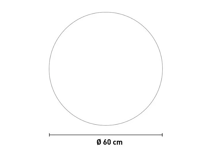 Miroir de salle de bain rond lumières LED 60cm rétroéclairé Rotorua M