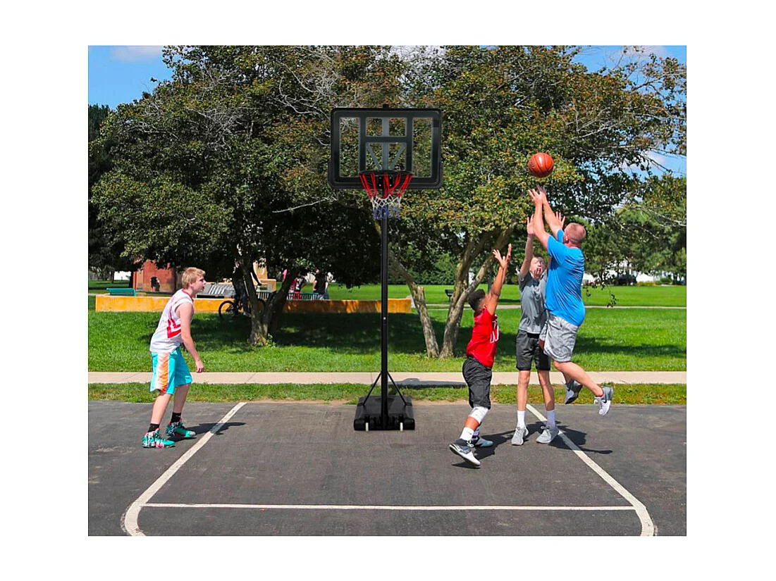 Canasta de baloncesto portátil, profesional ajustable 250-305 cm NY