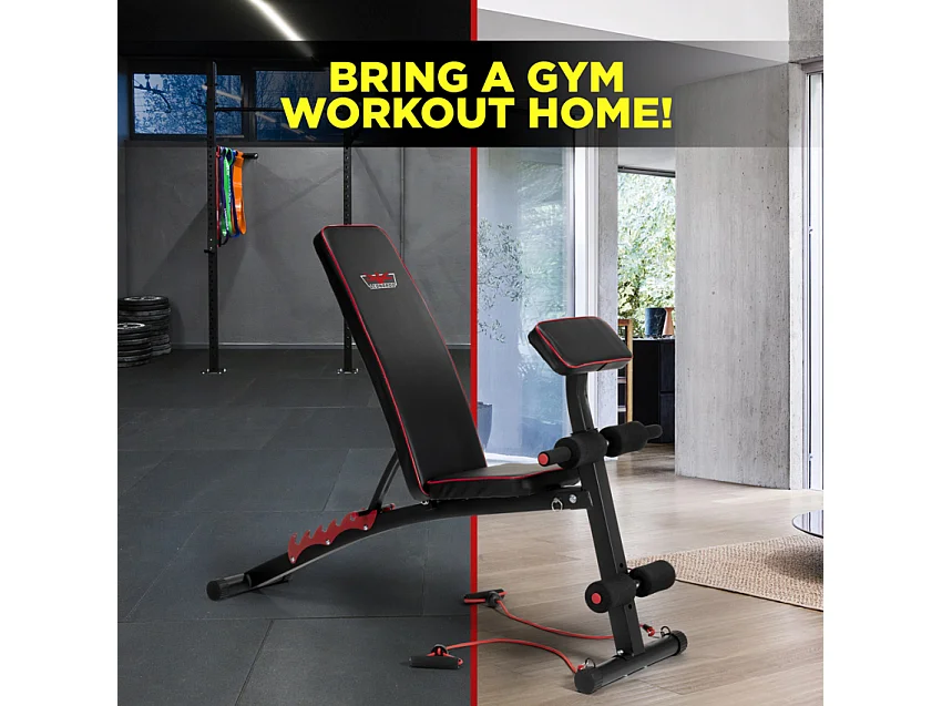 Banco multifunción respaldo ajustable banco de bíceps Kleios