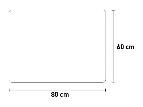 Rechteckiger Badezimmerspiegel 60x80cm hintergrundbeleuchtet LED-Lichter Strokkur M