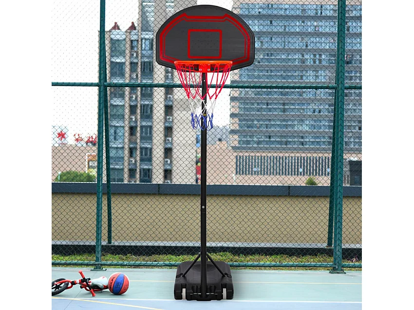 Canasta de baloncesto portátil y regulable en altura 160-210 cm LA