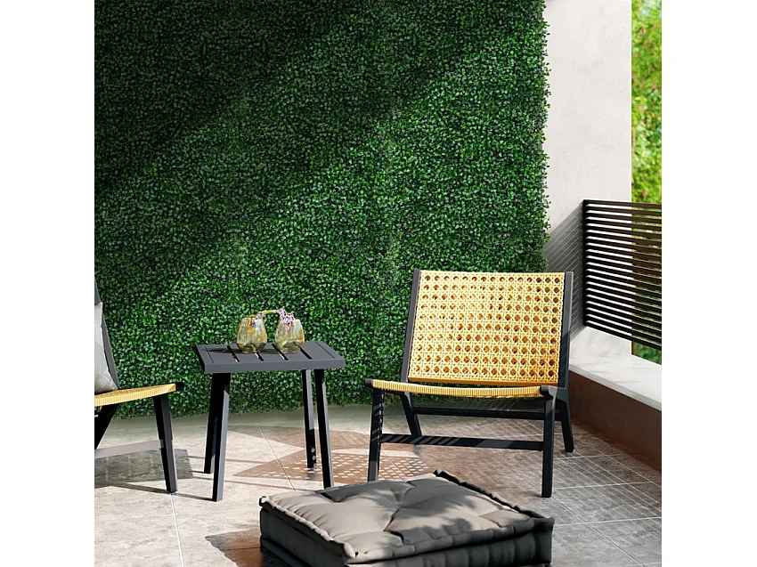 Künstliche Hecke Panel 50x50cm Dekorativer Buchsbaum für den Garten Virgat