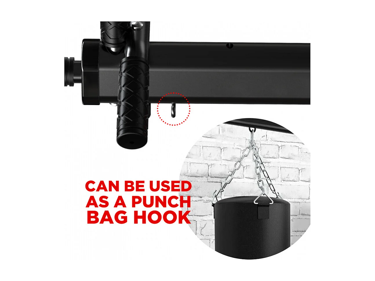 Barra de dominadas profesional de acero con multifunciones para pared Scraper