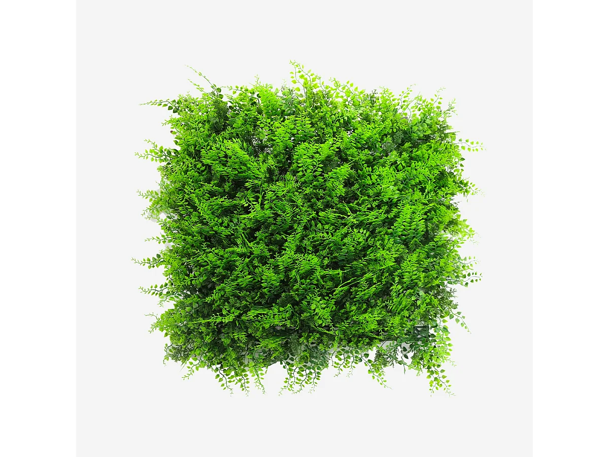 Künstlicher Zaun 50x50cm Kunstfarn 3D Garten Balkon Pritus