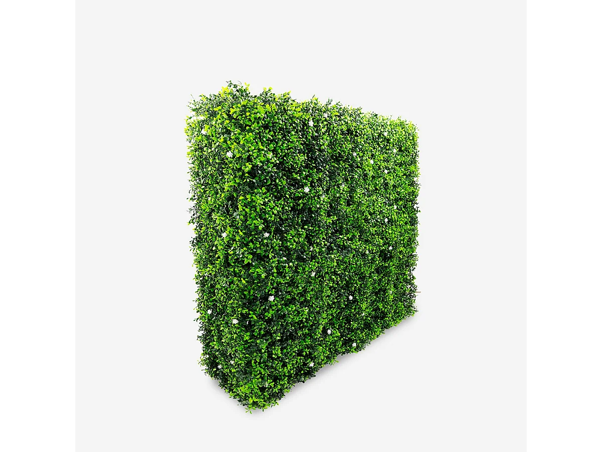 Künstliche Hecke 108x33x106cm immergrüner Buchsbaum Gartenhecke Ulmut