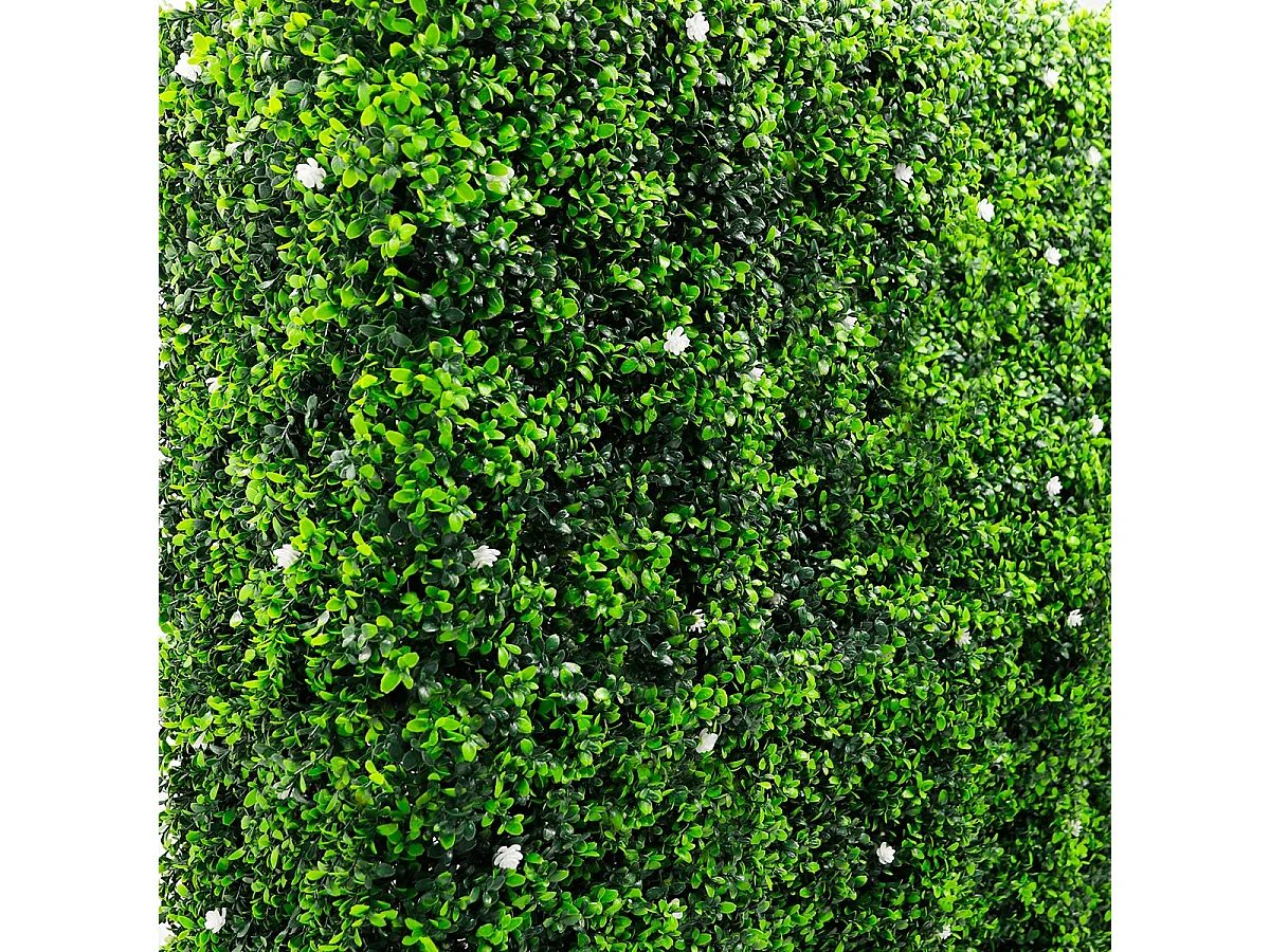 Künstliche Hecke 108x33x106cm immergrüner Buchsbaum Gartenhecke Ulmut