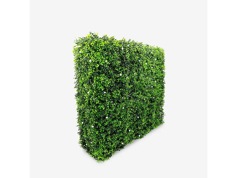 Künstliche Hecke 108x33x106cm immergrüner Buchsbaum Gartenhecke Ulmut
