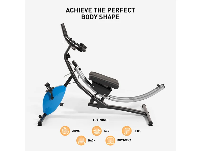 Máquina de ejercicio para abdominales con manillar fit bike para el hogar Hawk