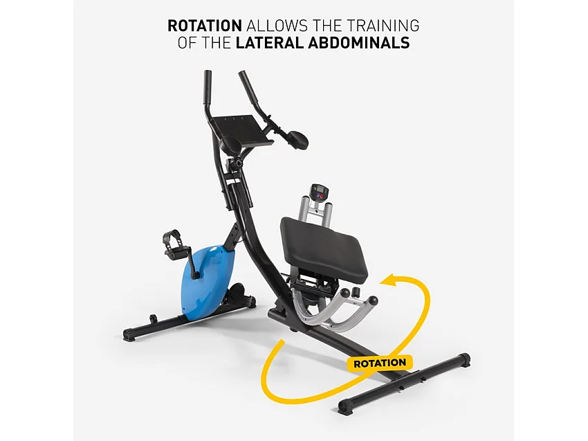 Máquina de ejercicio para abdominales con manillar fit bike para el hogar Hawk