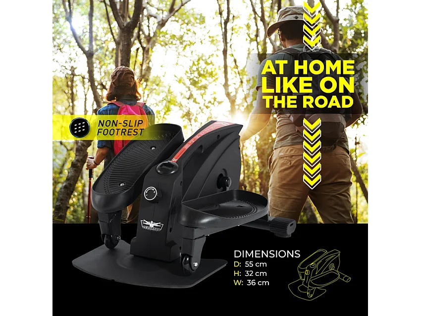 Stepper mini cyclette pedaliera ellittica scrivania ufficio casa Chronos