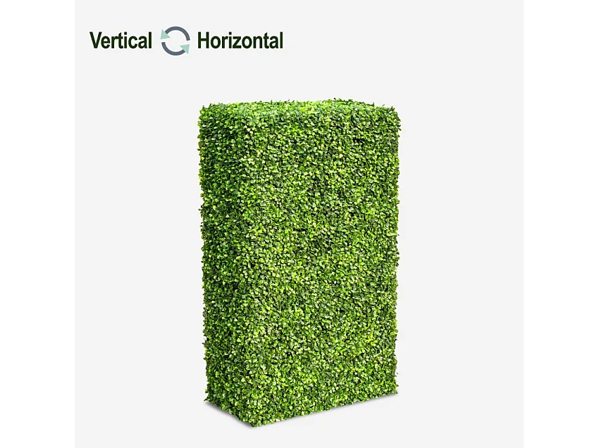 Seto artificial de boj 55x33x108 cm valla de jardín Tilia