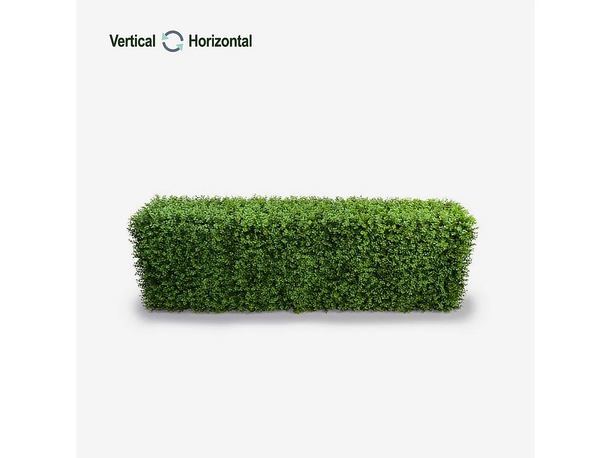 Künstliche Hecke für niedrigen Gartenzaun aus Buchsbaum 158x33x56cm Robuk