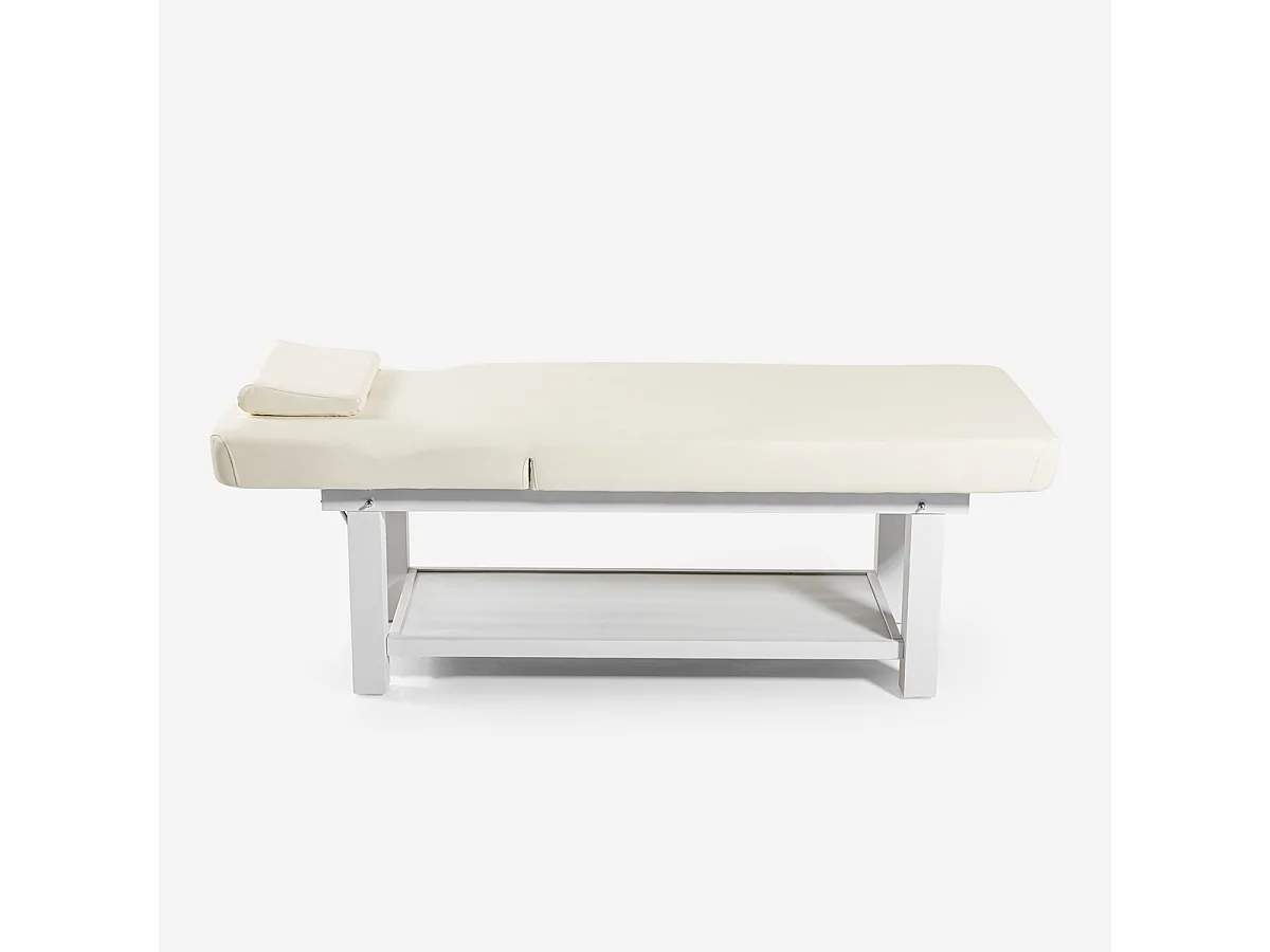 Lettino da massaggio professionale relax 2 zone estetista SPA Larex - Bianco