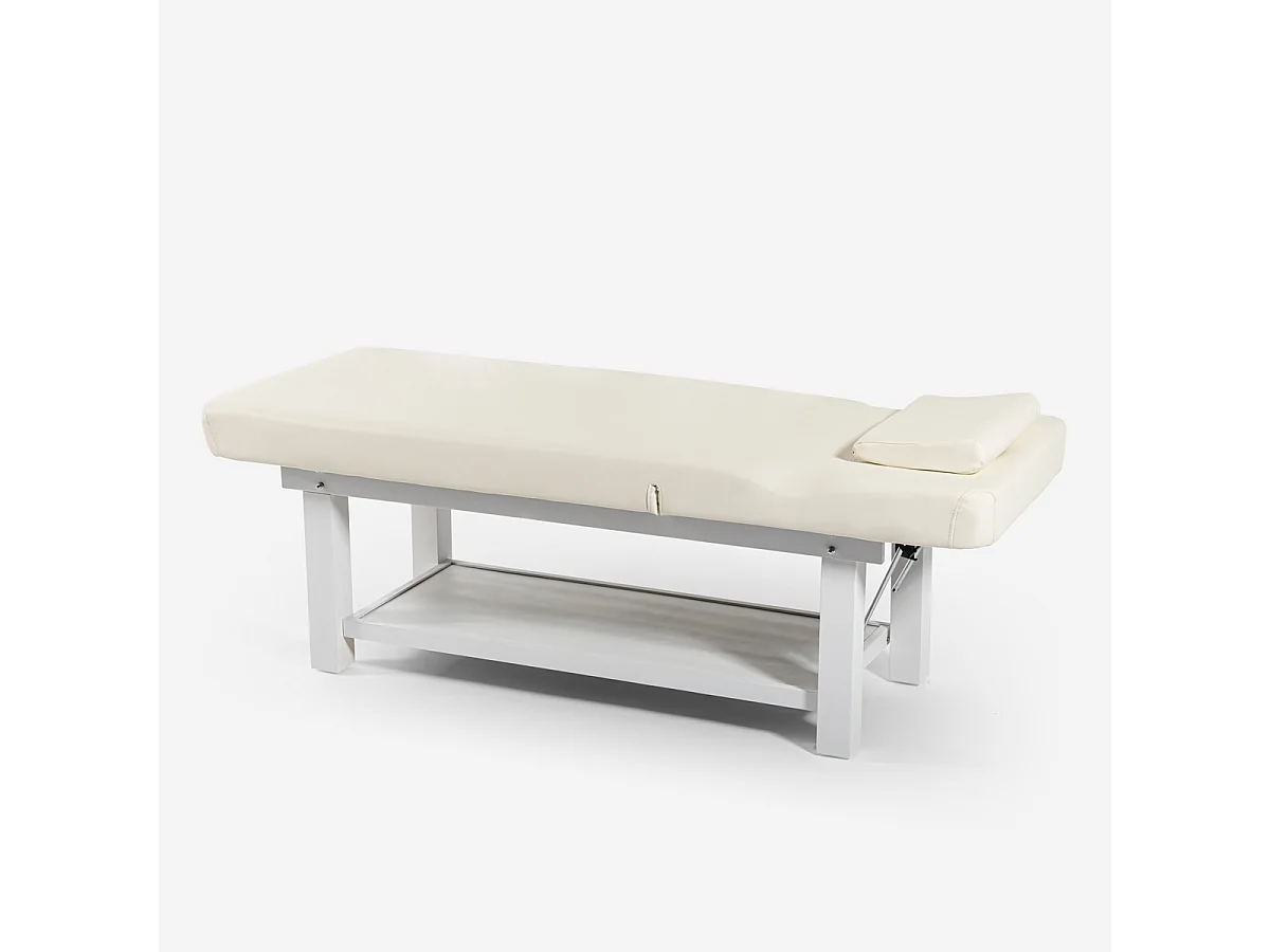 Lettino da massaggio professionale relax 2 zone estetista SPA Larex - Bianco