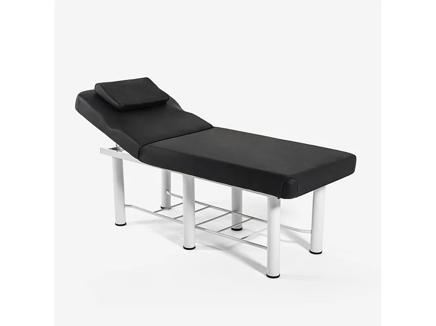 Lettino massaggio relax 2 zone professionale centro estetico Welly - Nero