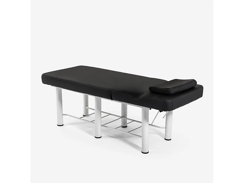 Lettino massaggio relax 2 zone professionale centro estetico Welly - Nero