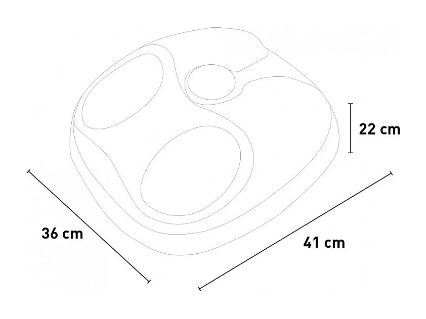 Masajeador de pies eléctrico Shiatsu calentamiento de aire Nohy