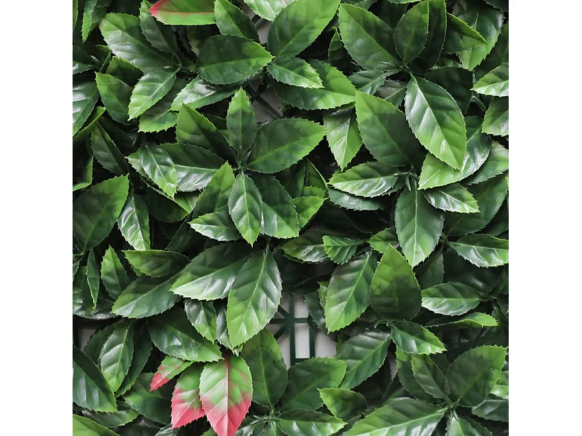 Künstliche Photinia-Hecke realistische Gartenwand 50x50cm Suber