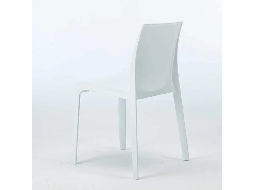 22 Sedie Rome Grand Soleil polipropilene impilabili bar offerta stock - Bianco
