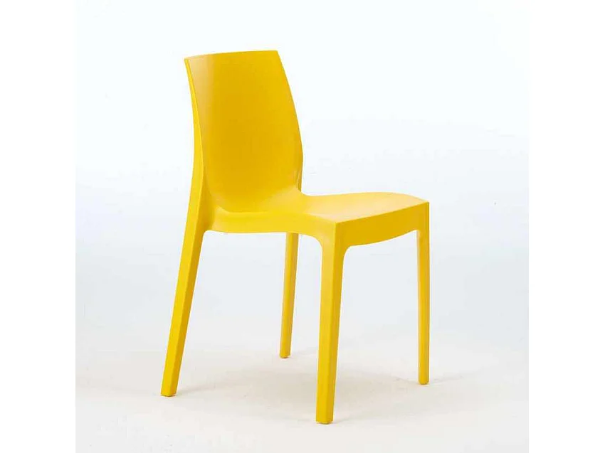 22 Silla de cocina Apilable de Polipropileno Rome Grand Soleil - Amarillo
