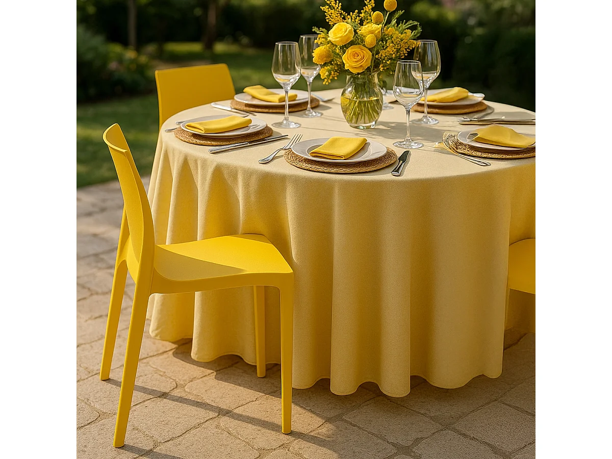 22 Sedie Rome Grand Soleil polipropilene impilabili bar offerta stock - Giallo