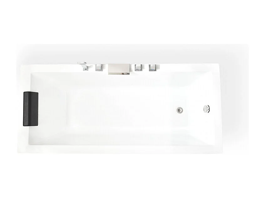 rechteckige Badewanne mit Kissen Lombok