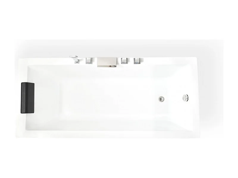 rechteckige Badewanne mit Kissen Lombok