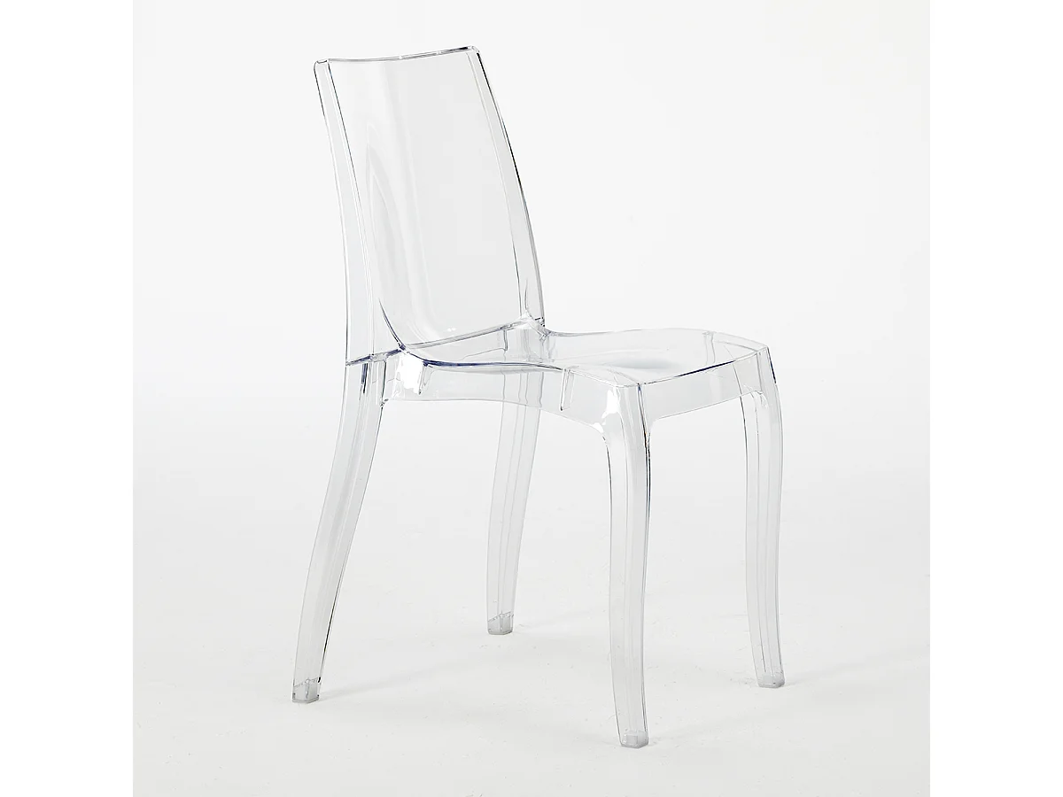18 Sedie Cristal Light Grand Soleil trasparenti offerta stock per Bar - Trasparente