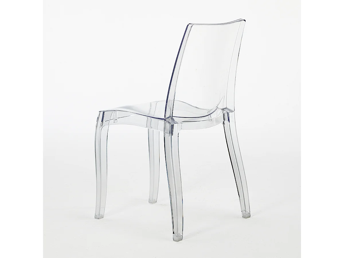 18 Sedie Cristal Light Grand Soleil trasparenti offerta stock per Bar - Trasparente