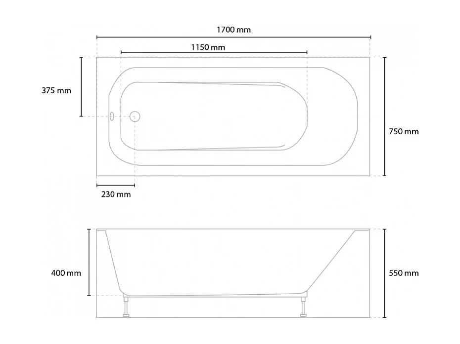 Vasca da Bagno da Incasso in Resina Acrilica con Pannelli in Fiberglass Design Ozone