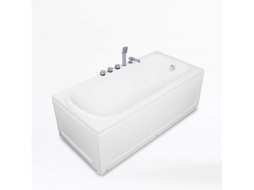 Eckbadewanne aus Acryl Fiberglas Design Ozone