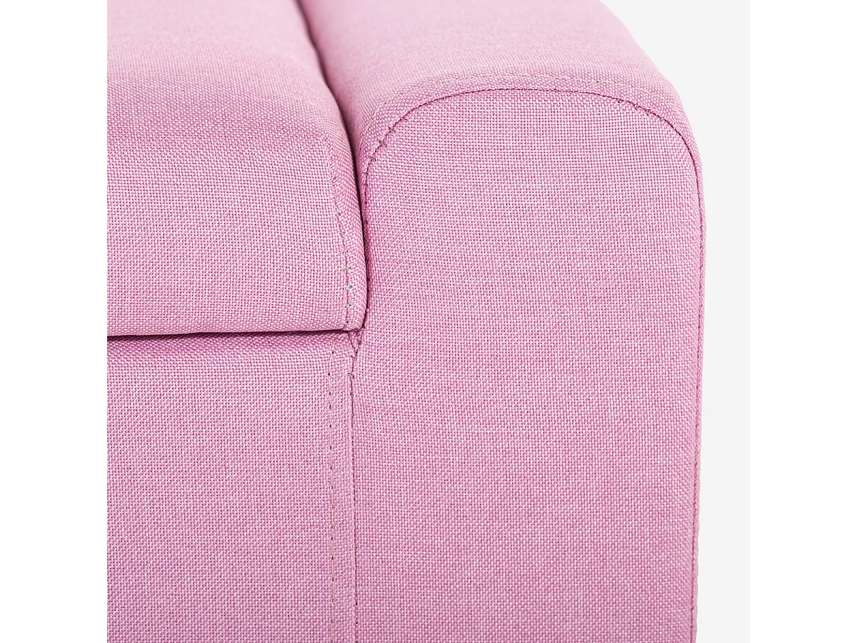 Banc de rangement en tissu pour chambre ou entrée Merak - Rose