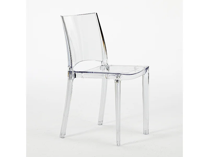 18 Sillas B-Side Grand Soleil bar cafetería transparentes Oferta stock - Transparente