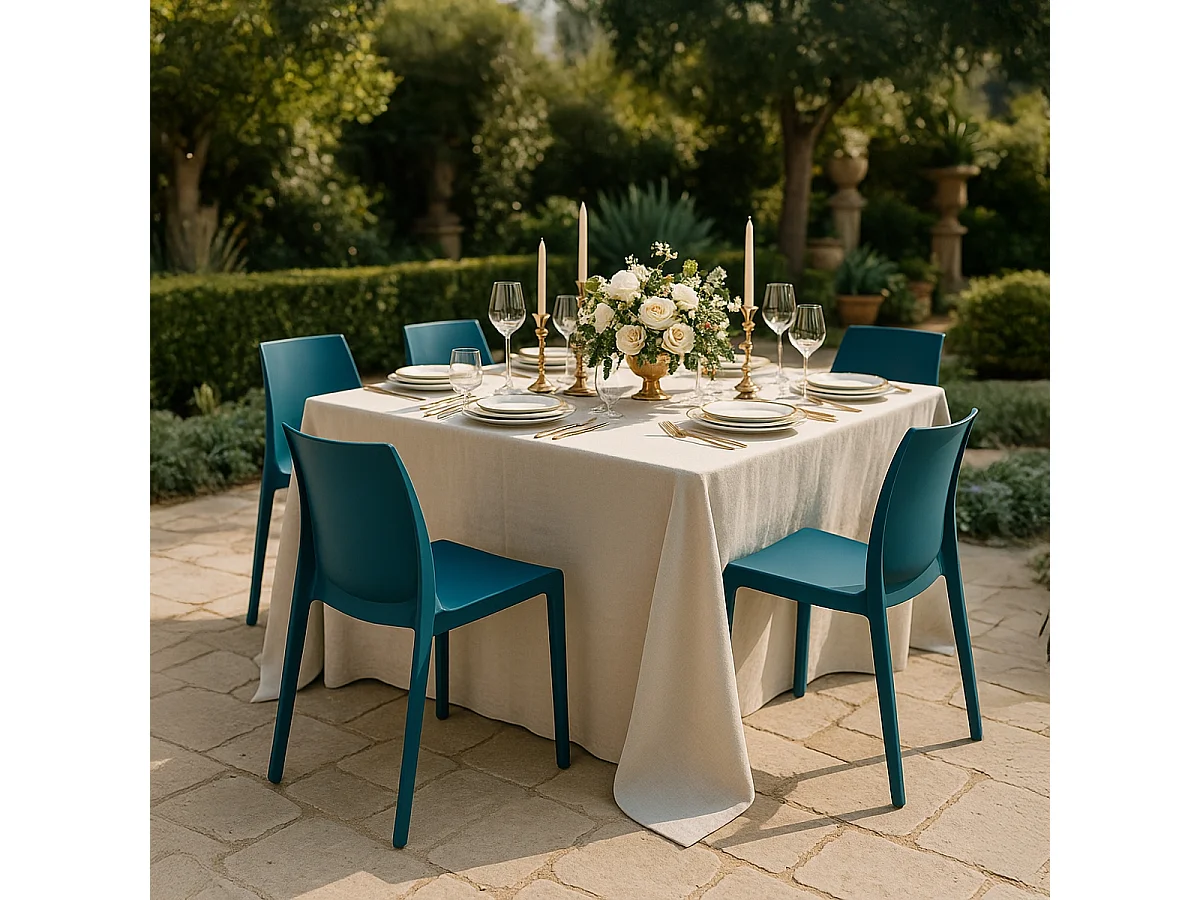 22 Sedie Rome Grand Soleil polipropilene impilabili bar offerta stock - Blu