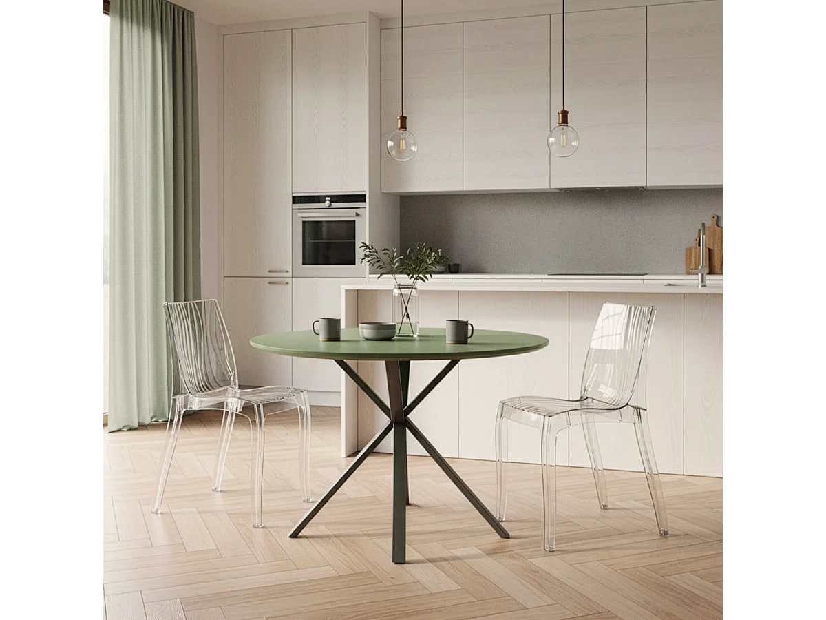 18 Sillas Dune Grand Soleil transparentes Oferta stock cafetería bar - Transparente