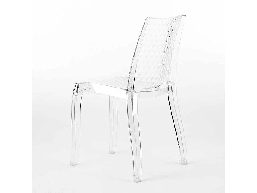 18 Sillas Hypnotic Grand Soleil cafetería transparentes oferta stock bar restaurante - Transparente