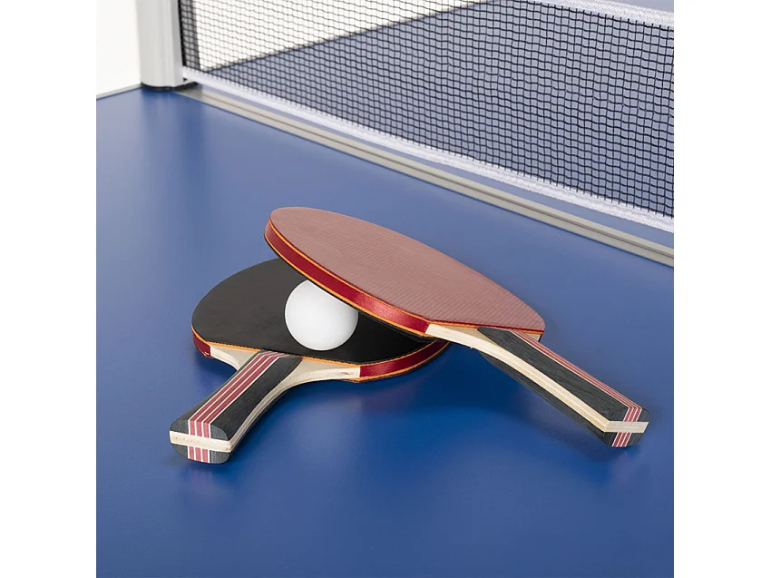 Juego de 2 raquetas y 3 pelotas para tenis de mesa Corkscrew