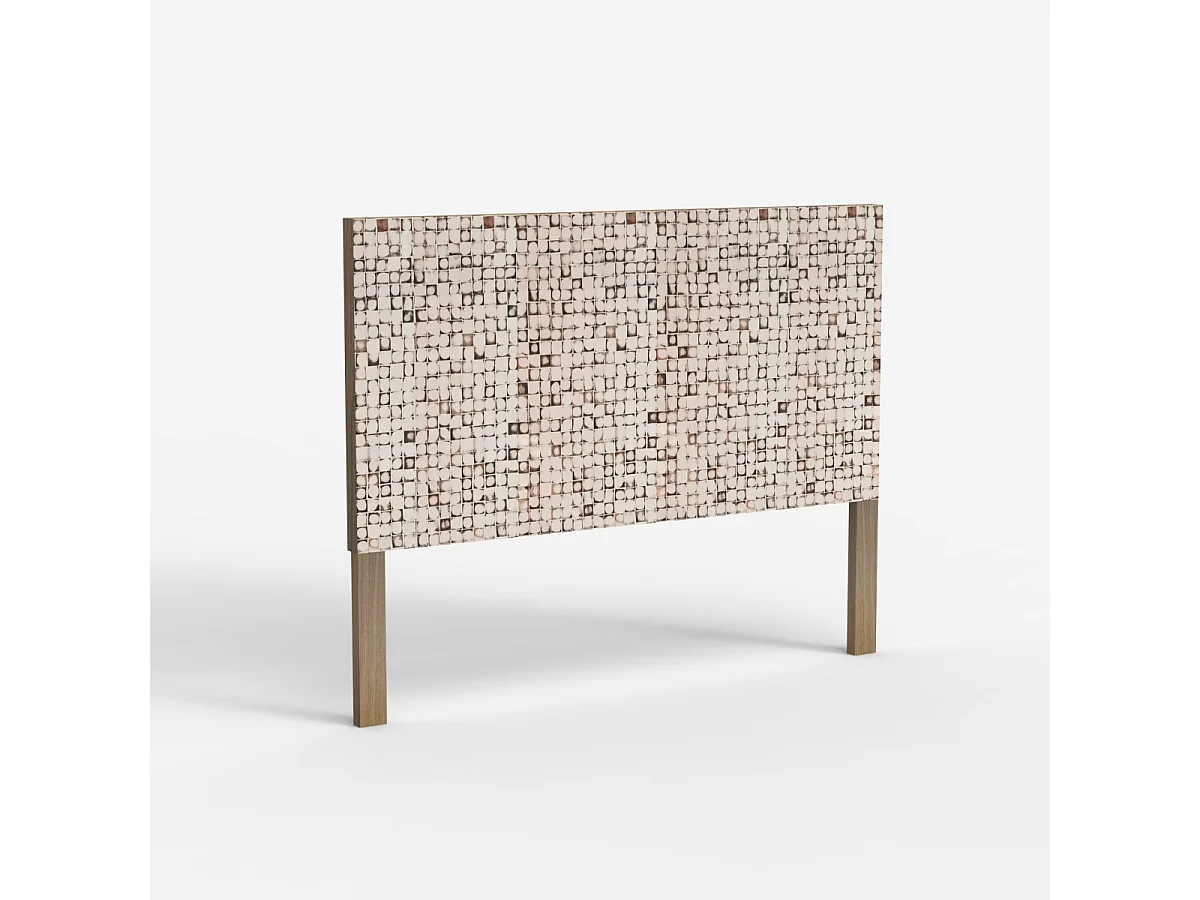 Kopteil aus Holz mit Intarsien 174x135cm für Doppelbett Juno