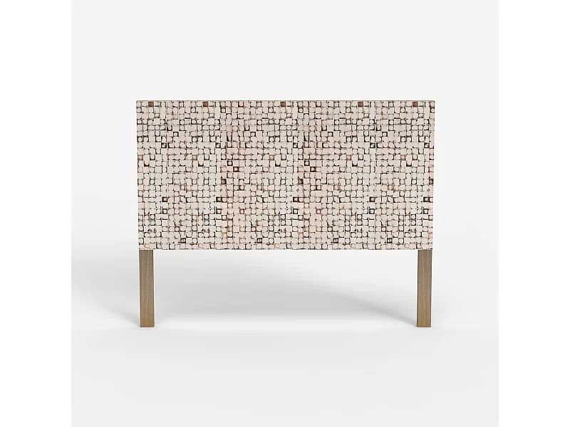 Kopteil aus Holz mit Intarsien 174x135cm für Doppelbett Juno