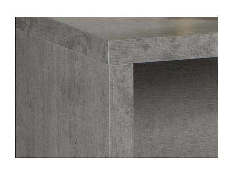 Scrivania Da Ufficio In Legno Grigio Effetto Cemento Design Moderno 180x69cm Pratico