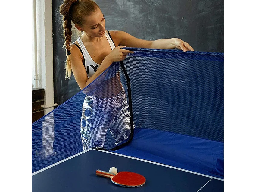 Red de ping pong para pelotas con contenedor y agujero central Vork