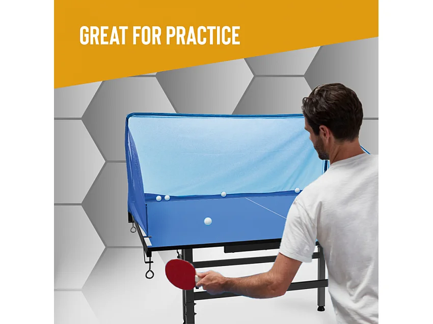 Red de ping pong para pelotas con contenedor y agujero central Vork