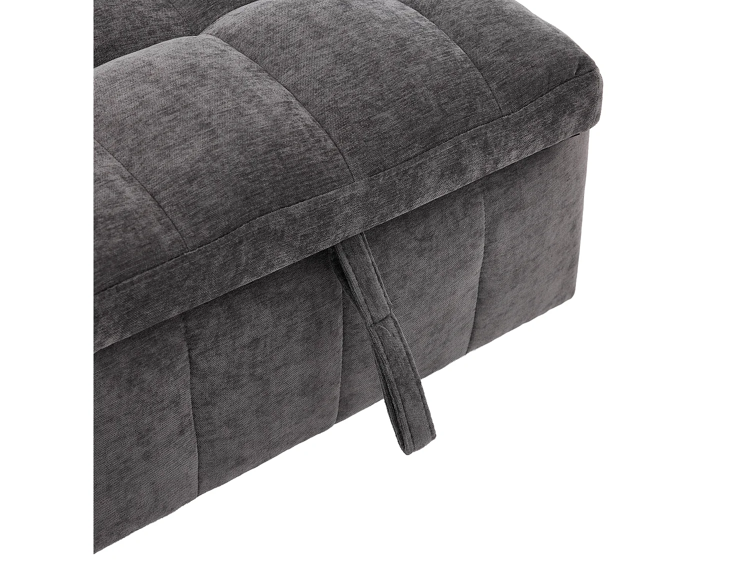 Canapé 68x95x76cm canapé-lit avec dossier réglable  pliable en gris