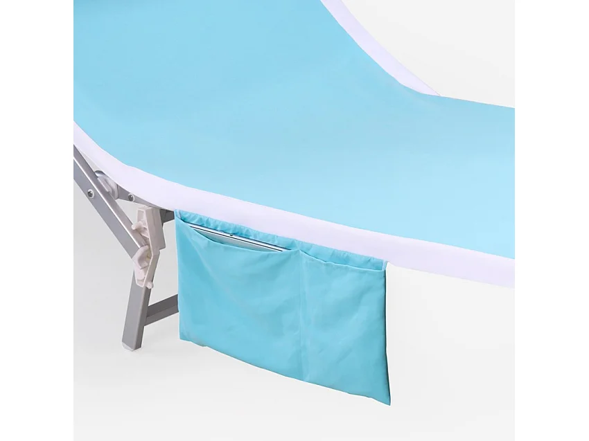 Telo Copri Lettino Mare Spiaggia Matrimoniale Grande XL Microfibra 2 Tasche