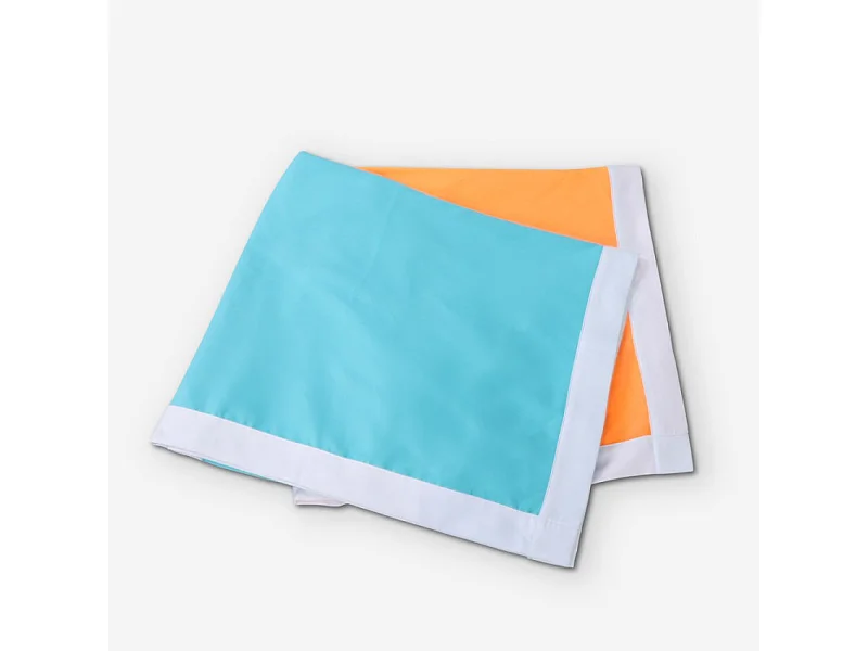 Strandtuch Mikrofaser Handtuch 2 Taschen - Orange